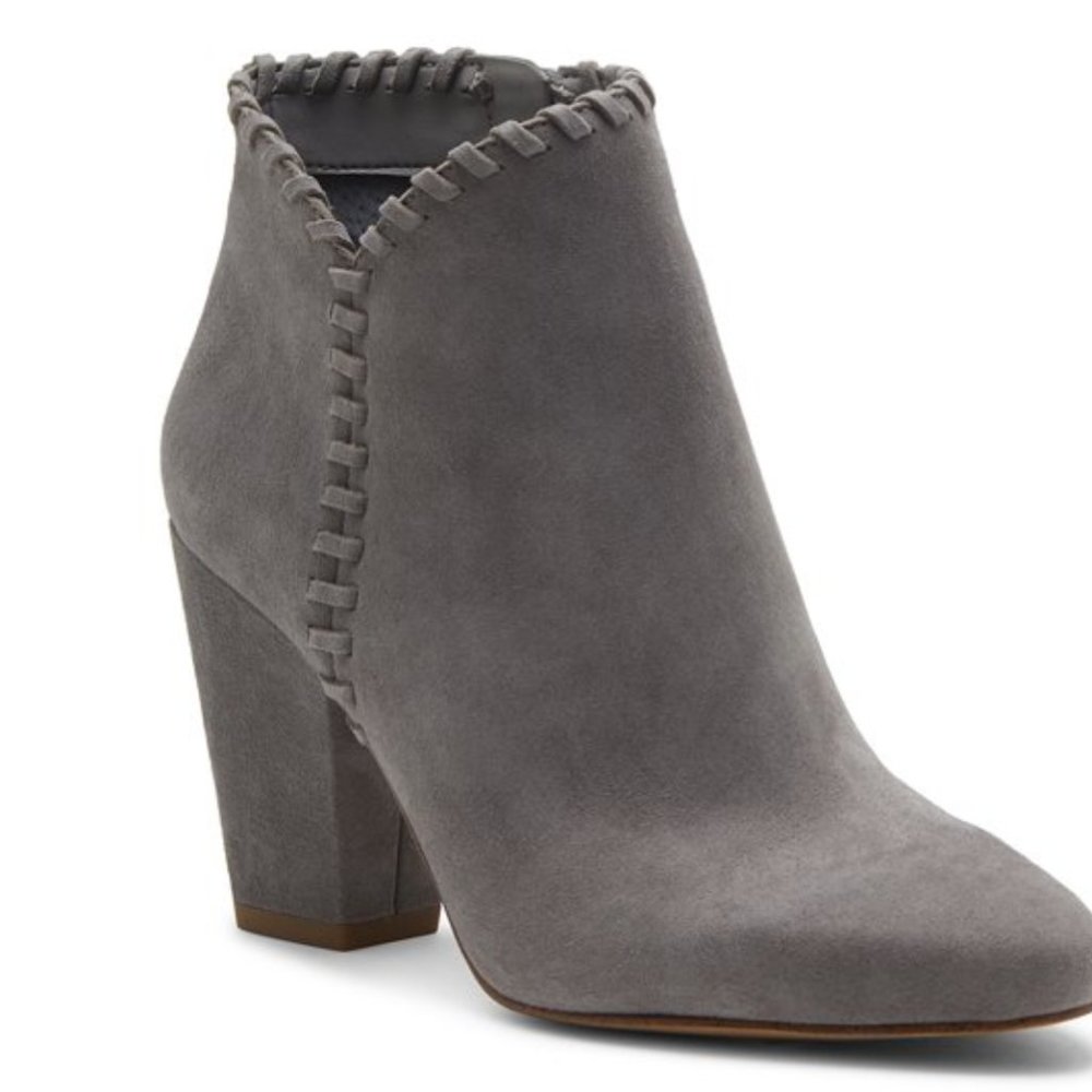 1State Suede Booties, Grey, 8.5, EUC